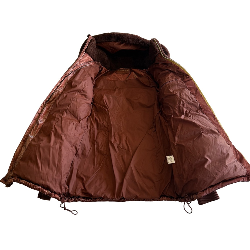 My Sunday Ski Shearling Pioneer Hooded Puffer Ski Jacket Cherry Chocolate sz S - Picture 5 of 15
